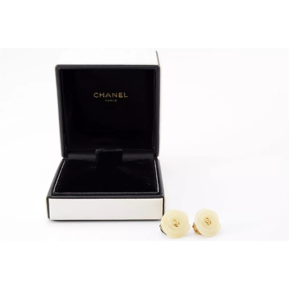 Chanel Camellia Flower Earrings - Picture 2 of 10